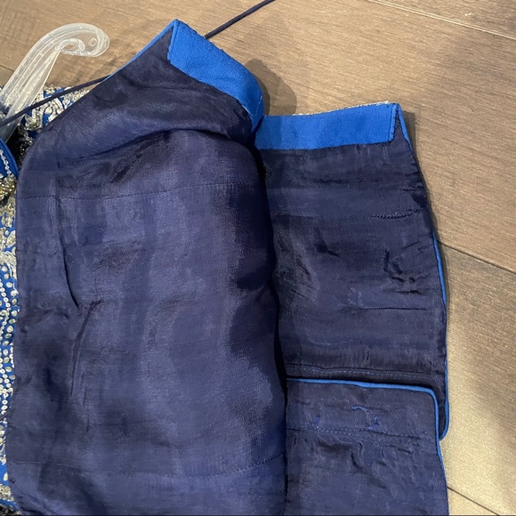 Designer blue ombré lehenga - Picture 12 of 13